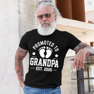 Opa Est. 2026, Schwangerschaftsankündigung Opa T-Shirt