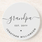Opa Est Custom New Opa Geschenke Getränkeuntersetzer (Vorne)