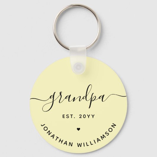 Opa Est Custom New Opa Geschenke Schlüsselanhänger (Vorderseite)