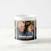 Opa Est Foto-Geschenk-Collage-Typografie Kaffeetasse (Mittel)