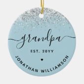 Opa Est Glitzer Confetti Custom Großoper Geschenke Keramik Ornament (Vorne)