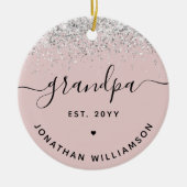 Opa Est Glitzer Confetti Custom Großoper Geschenke Keramik Ornament (Vorne)