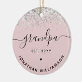 Opa Est Glitzer Confetti Custom Großoper Geschenke Keramik Ornament (Links)