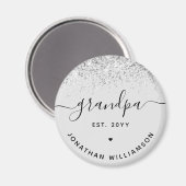Opa Est Glitzer Confetti Custom Großoper Geschenke Magnet (Vorderseite/Rückseite)