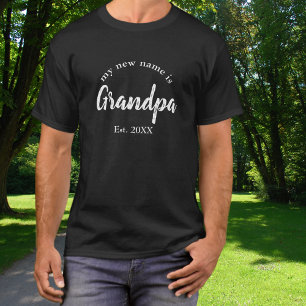 Opa Est Neue Großvater-Ankündigung T-Shirt