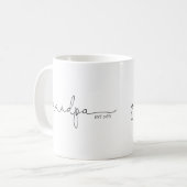 Opa Est Script-Tasse Kaffeetasse (Vorderseite Links)