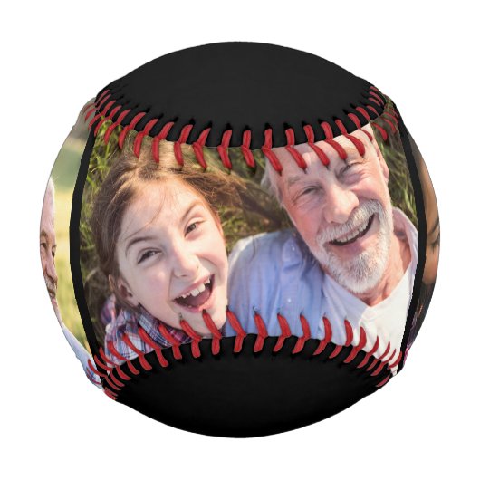 Opa Established Bold Schwarz 3 Foto Baseball (Vorderseite)