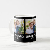 Opa Established Bold Schwarz 3 Foto Kaffeetasse (Vorderseite Links)