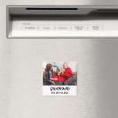 Opa Established Foto Fette Schwarze Schrift Magnet (In Situ (Geschirrspüler))