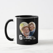 Opa Established Foto-Geschenk für Großvater Tasse (Links)