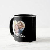 Opa Established Foto-Geschenk für Großvater Tasse (Vorderseite Links)