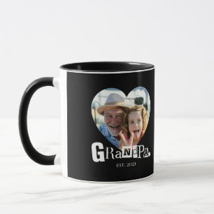 Opa Established Foto-Geschenk für Großvater Tasse