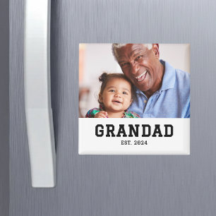 Opa Established Foto-Geschenk Magnet