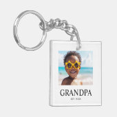 Opa Established Foto-Geschenk Schlüsselanhänger (Vorderseite links)