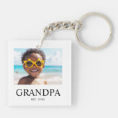 Opa Established Foto-Geschenk Schlüsselanhänger (Rückseite)