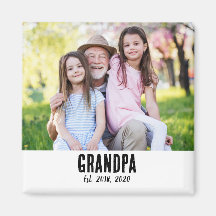 Opa Established Foto-Geschenkmagnet