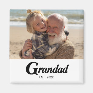 Opa Established Foto Opa-Tag Magnet