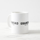 Opa Established New Opa Geschenk Kaffeetasse (Vorderseite Links)