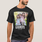 Opa Established Photo Grunge Text T-Shirt (Vorderseite)