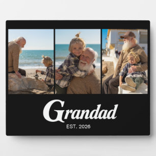 Opa Established Schrift Schwarz 3 Foto Fotoplatte