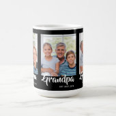 Opa Established Schrift Schwarz 3 Foto Kaffeetasse (Mittel)