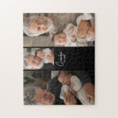 Opa Established Schrift Schwarz 3 Foto Puzzle (Vertikal)