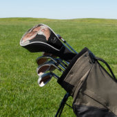 Opa Established Schrift Schwarz Foto Golf Headcover (In SItu)