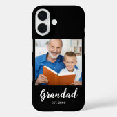 Opa Established Schriftzug Foto Schwarz Case-Mate  iPhone Hülle (Rückseite)