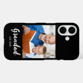 Opa Established Schriftzug Foto Schwarz Case-Mate  iPhone Hülle (Rückseite (Horizontal))