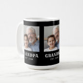 Opa Established Typography Black 3 Foto Kaffeetasse (Vorderseite Links)