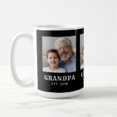 Opa Established Typography Black 3 Foto Kaffeetasse (Links)