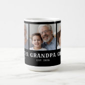 Opa Established Typography Schwarz 3 Foto Kaffeetasse (Mittel)