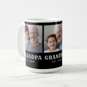 Opa Established Typography Schwarz 3 Foto Kaffeetasse (Vorderseite Links)