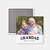 Opa Etabliert Foto-Geschenk Magnet (Vorderseite/Rückseite)