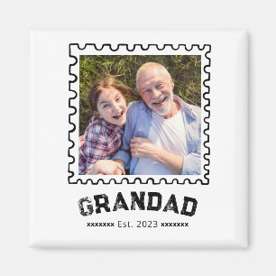 Opa Etabliert Foto-Geschenk Magnet