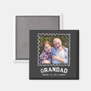 Opa Etabliert Foto-Geschenk Magnet