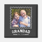 Opa Etabliert Foto-Geschenk Magnet (Vorne)