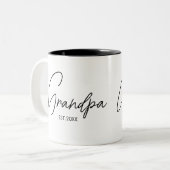 Opa Etablierte Personalisiert Zweifarbige Tasse (Vorderseite Links)