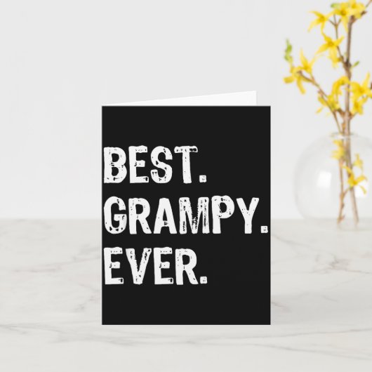 Opa Ever Funny Cool  Karte (Gelbe Blume)