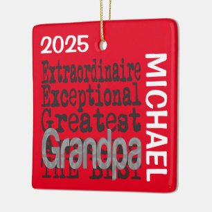 Opa Extraordinaire CUSTOM Keramikornament