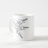 Opa-Faustpumpf-Tasse, Opa-Tasse mit Namen, Großmut Kaffeetasse (Vorderseite Links)