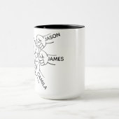 Opa-Faustpumpf-Tasse, Opa-Tasse mit Namen, Großmut Tasse (Zentrum)