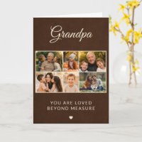 Opa Faux-Leder Vatertag 6 Familienfoto