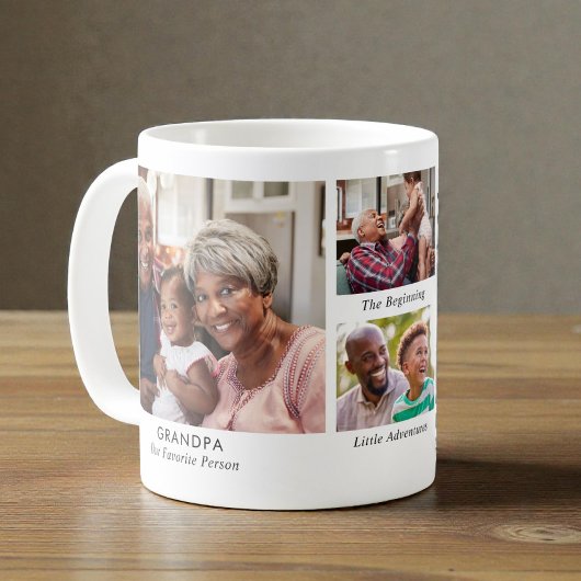 Opa-Foto-Collage Kaffeetasse