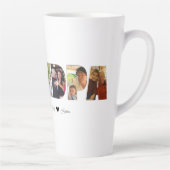 Opa Foto Collage Latte Tasse mit 7 Fotos (Rechts)