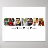 Opa Foto Collage Poster 7 Fotos (Vorne)