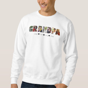 Opa Foto Collage Sweatshirt mit 7 Fotos