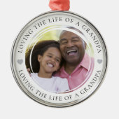 Opa Foto Keepake-Geschenk Ornament Aus Metall (Vorne)