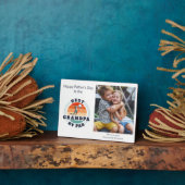 Opa Foto Retro Vathers Day Golf Gag Fotoplatte (Seite)