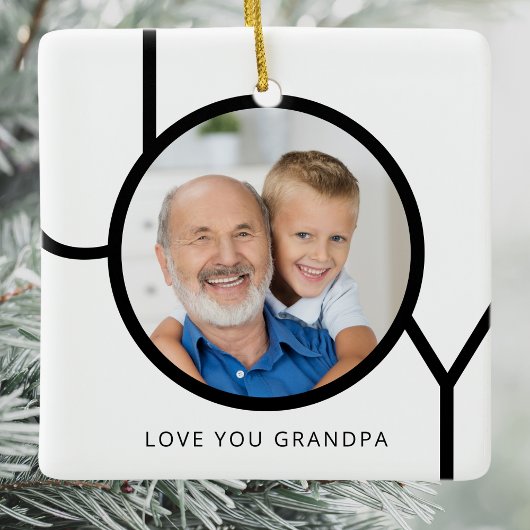 Opa Foto Weihnachten Keramikornament